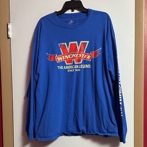 Winchester Blue Long Sleeve Men's Tee